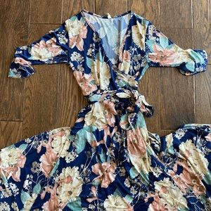 Floral Maternity Maxi Dress